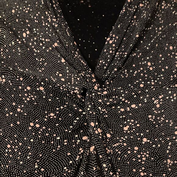 : : VINTAGE FREE PEOPLE Low Cut Polka Dot Cap Sleeve / Sleeveless Dress : : - Picture 3 of 16